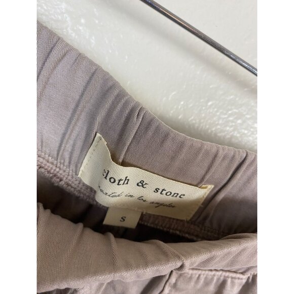 Cloth & Stone Beige Womens Jogger Pants Elastic Waist Drawstring Size Small Tenc - Picture 11 of 14